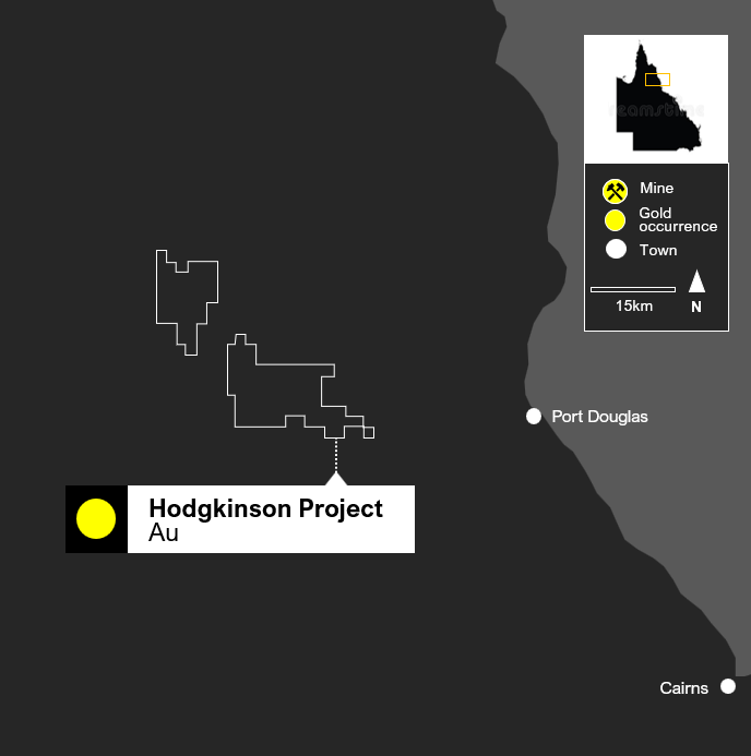 Figure 1: Hodgkinson Project Location Map